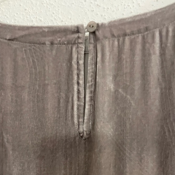 Eileen Fisher Briar Velvet Round Neck Box-Top Rayon Silk - Picture 7 of 16